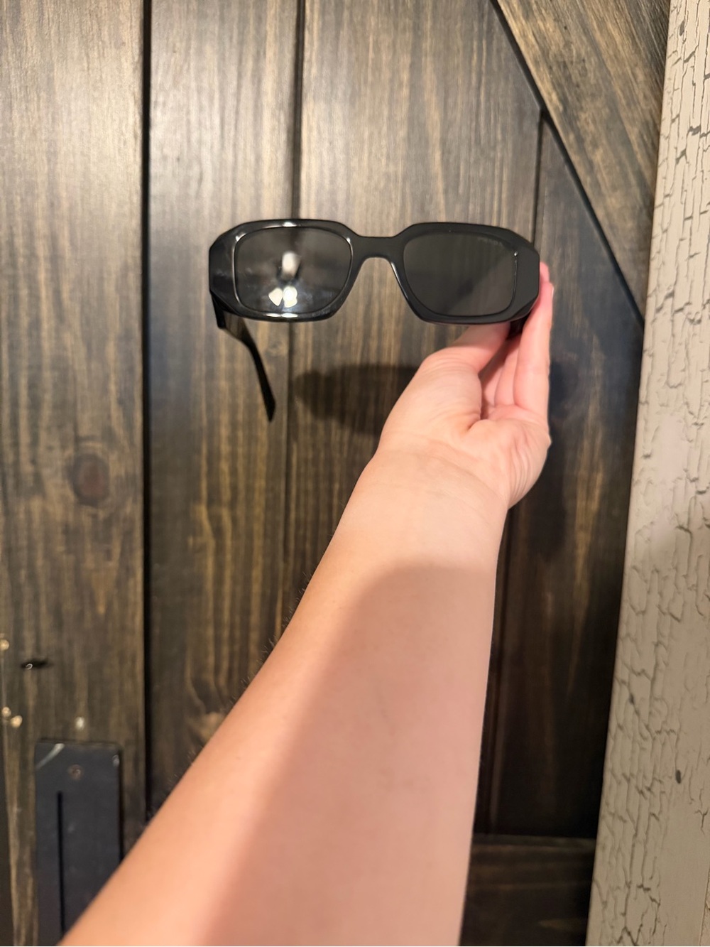 Authentic Prada Black Gloss Women's Sunglasses - Picture 6 of 8